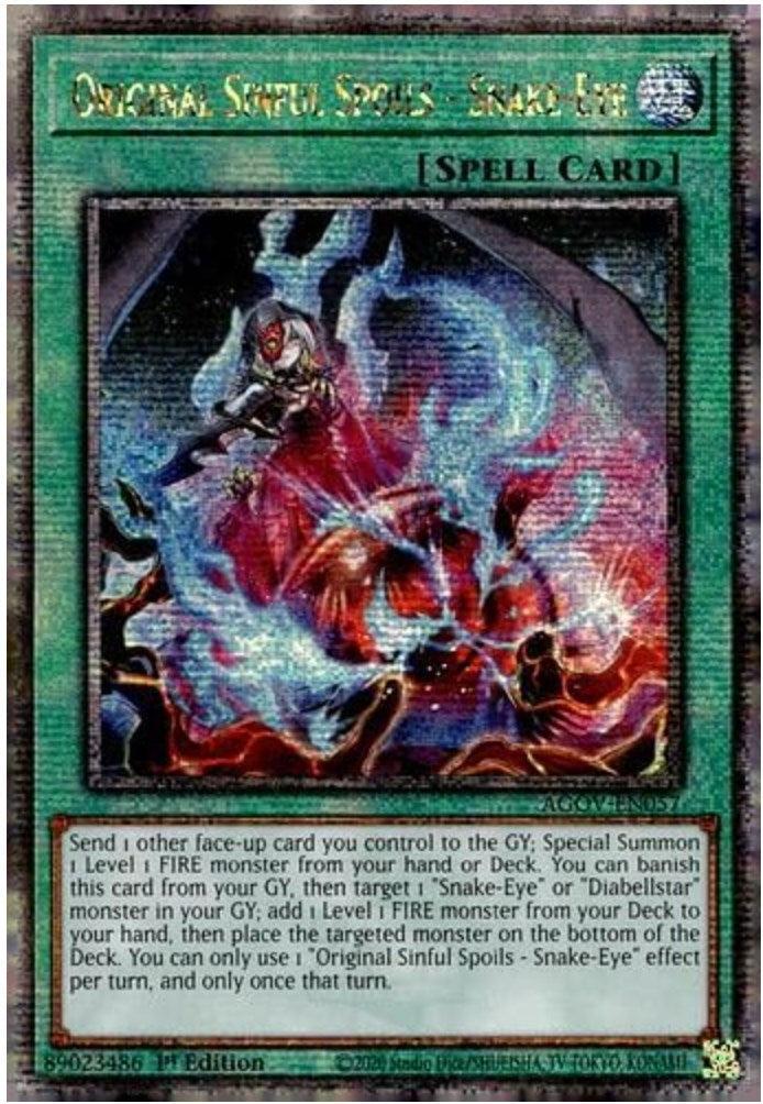 Original Sinful Spoils - Snake-Eye (Quarter Century Secret Rare)