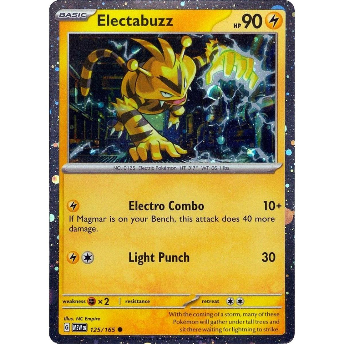 Electabuzz - 125/165 (Cosmos Holo)