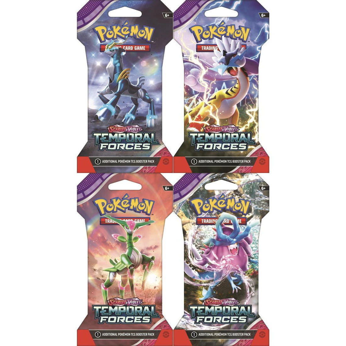 Temporal Forces Sleeved Booster Pack Art Bundle [Set of 4]