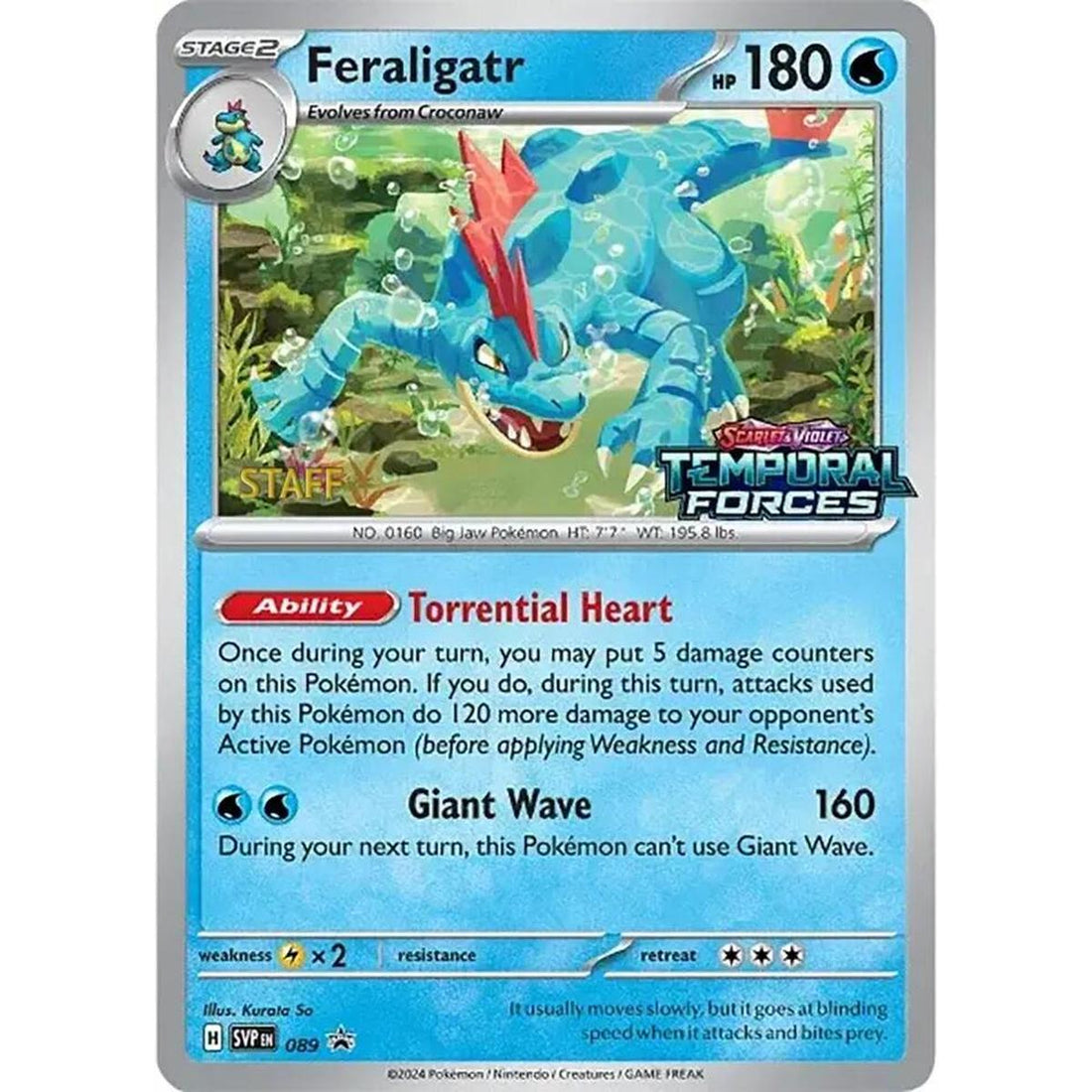 Feraligatr - 089 (Prerelease) [Staff]