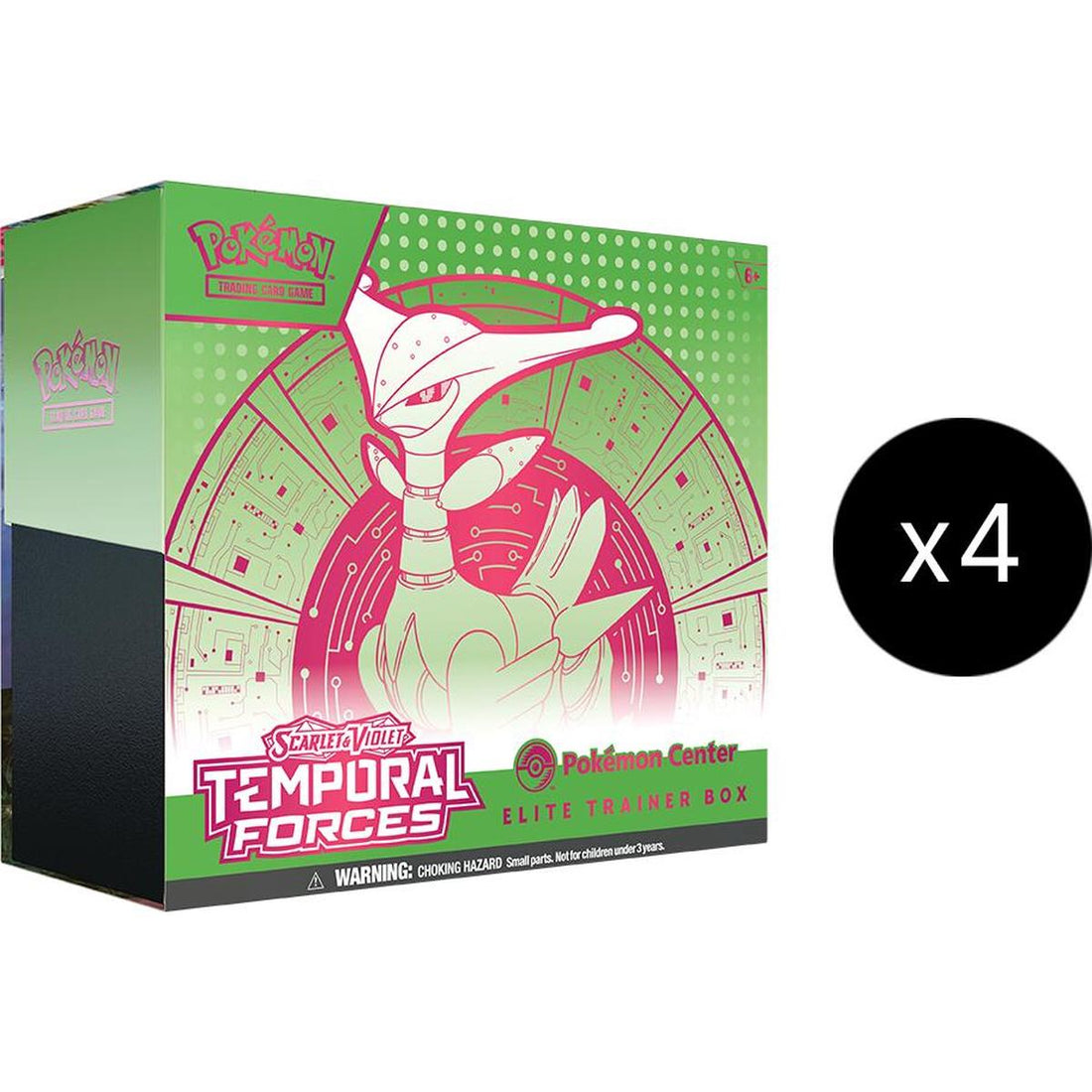 Temporal Forces Pokemon Center Elite Trainer Box Case (Exclusive) [Iron Leaves]