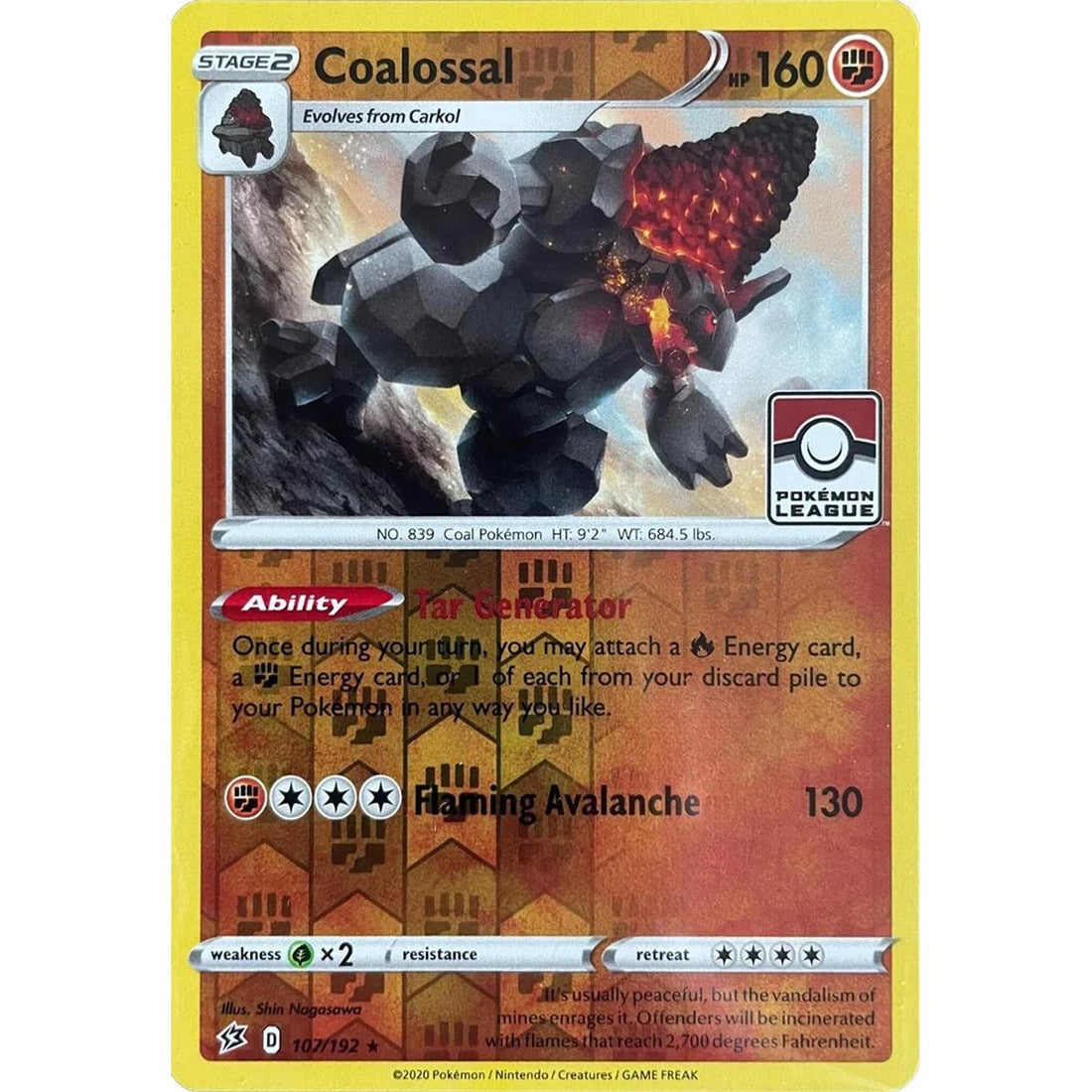 Coalossal - 107/192 (League Promo)