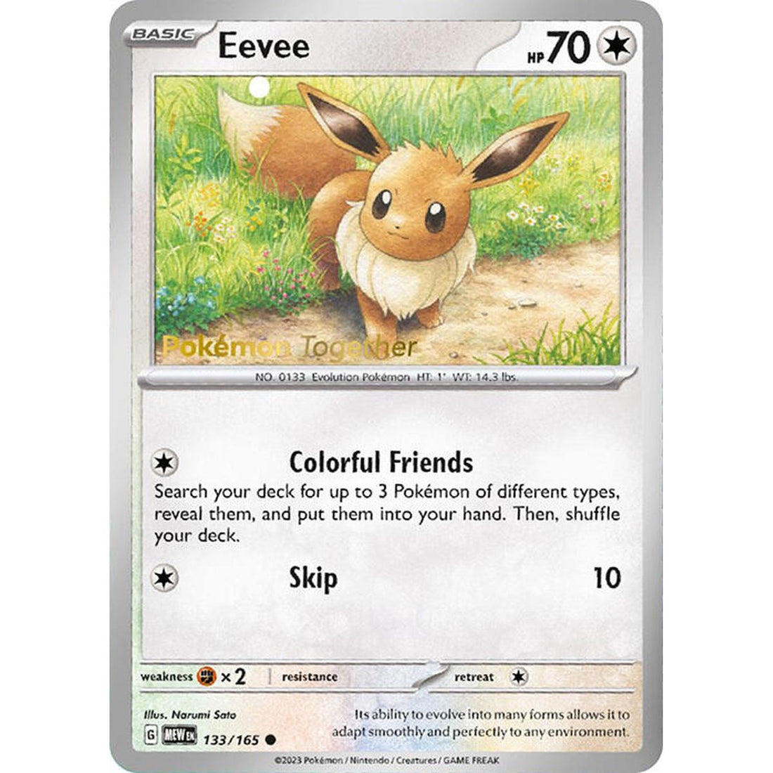 Eevee - 133/165 (Pokemon Together)