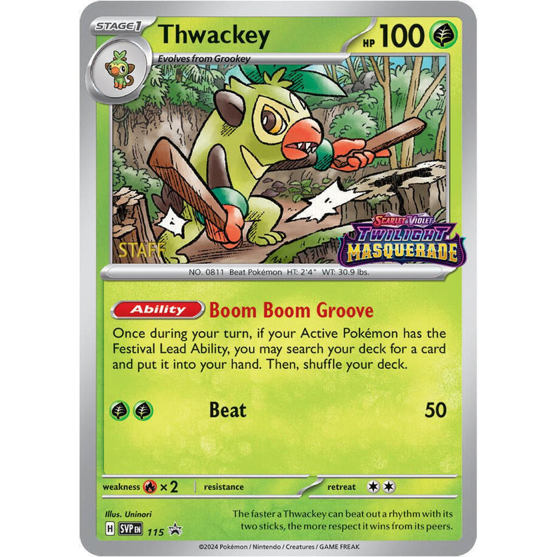 Thwackey - 115 (Prerelease) [Staff]