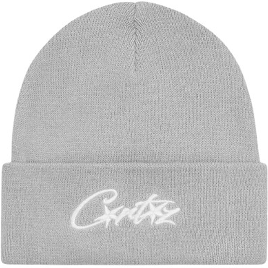 Corteiz Allstarz Folded Beanie Grey