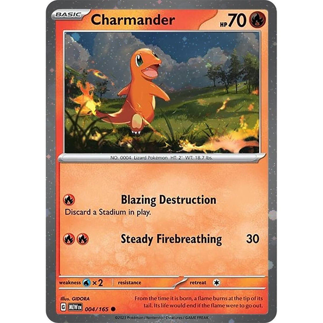 Charmander - 004/165 (Cosmos Holo)