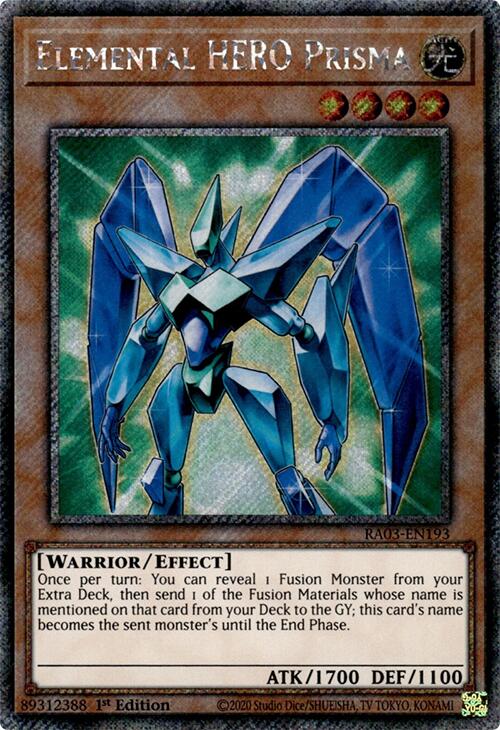 Elemental HERO Prisma (Platinum Secret Rare)
