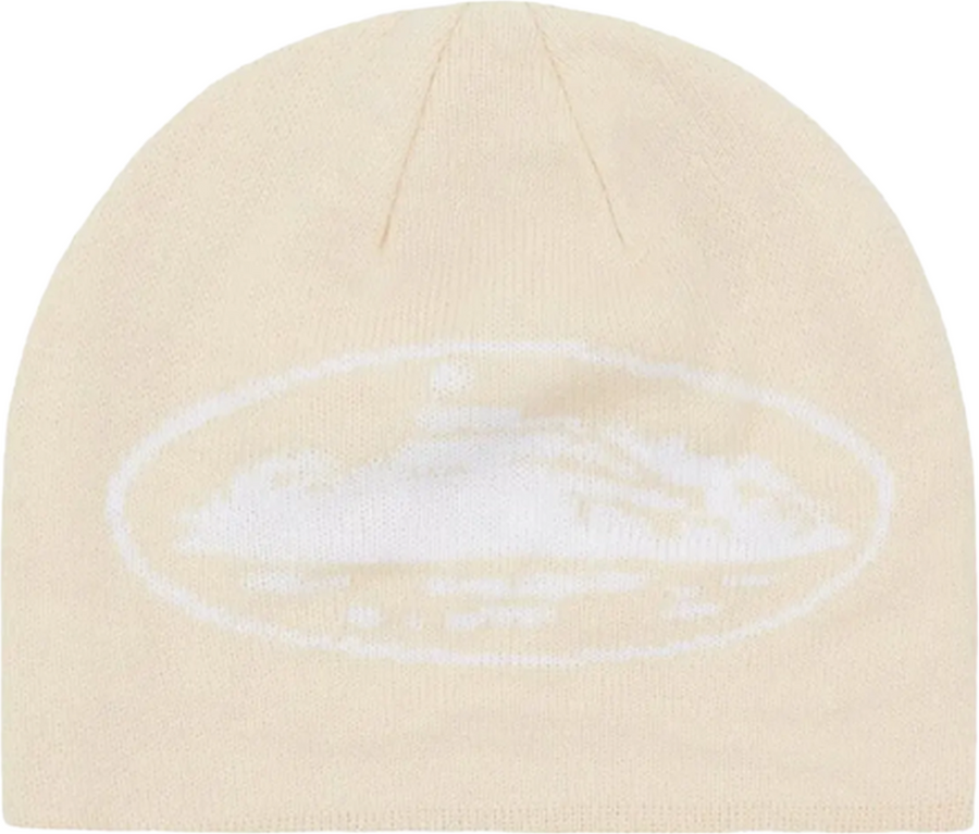 Corteiz Alcatraz Skully Cream Beanie – Fairfax Streetwear