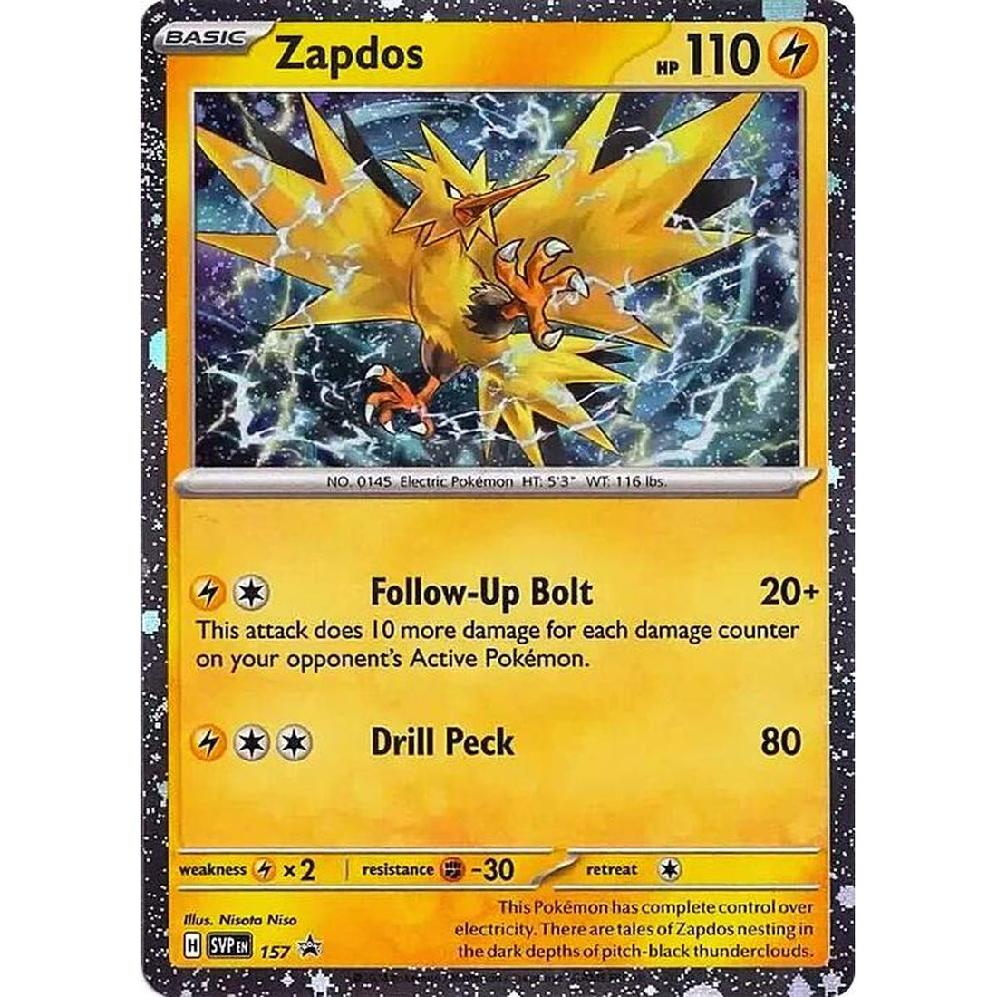 Zapdos - 157 (Cosmos Holo)