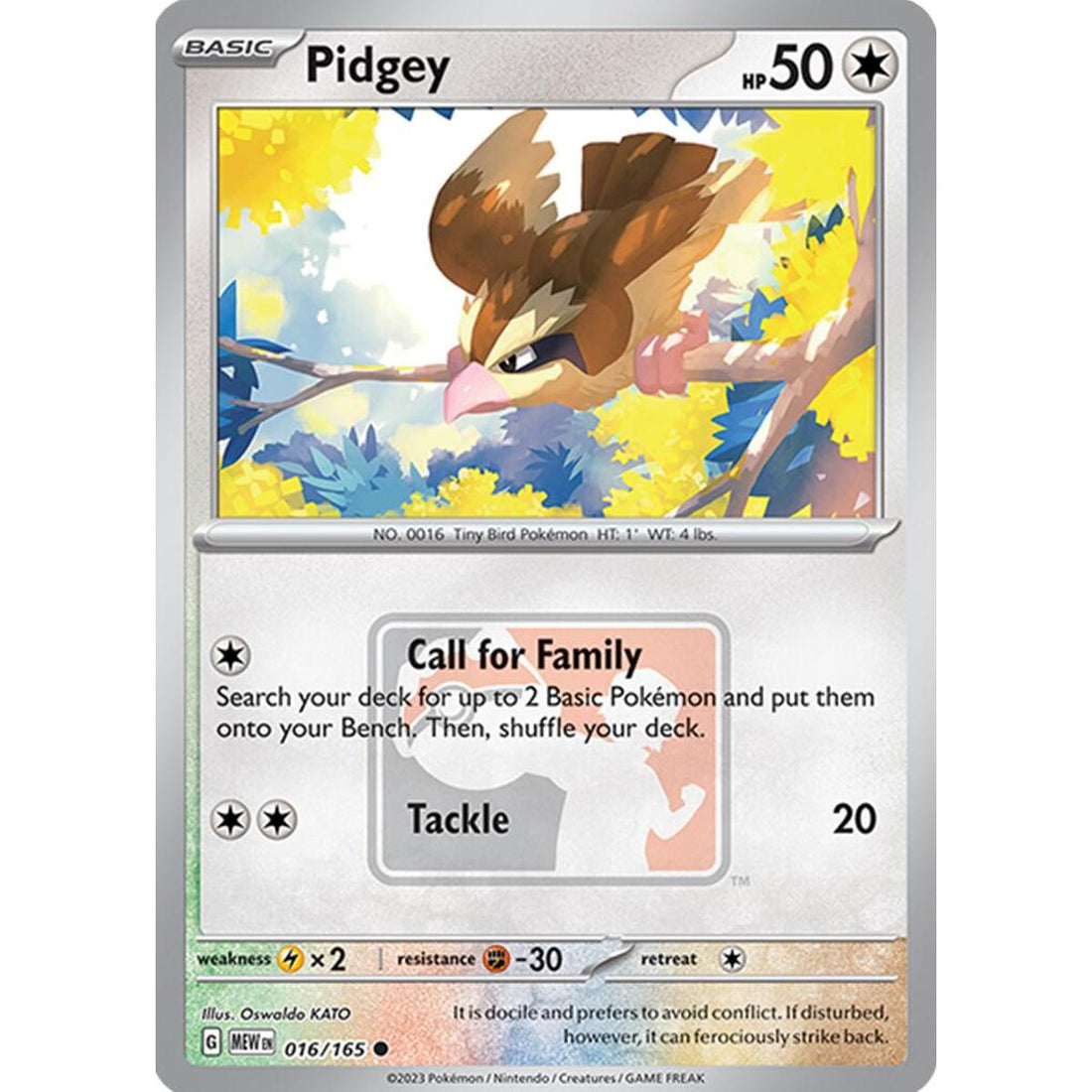 Pidgey - 016/165 (League Promo)