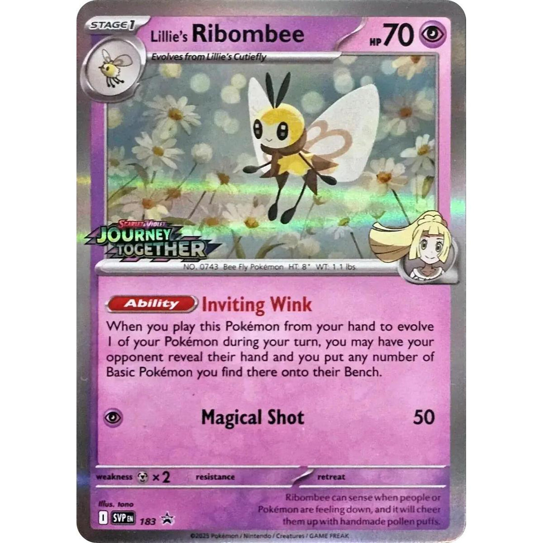 Lillie's Ribombee - 183 (Prerelease)