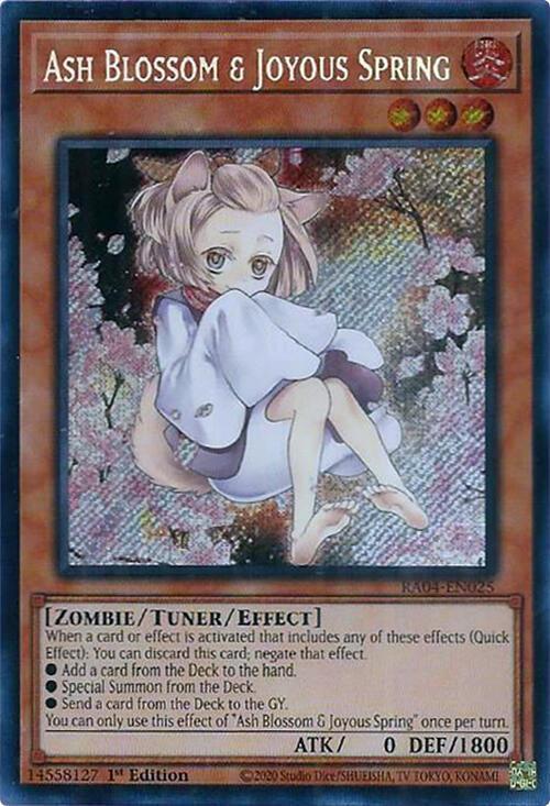 Ash Blossom & Joyous Spring (Alternate Art) (Secret Rare)