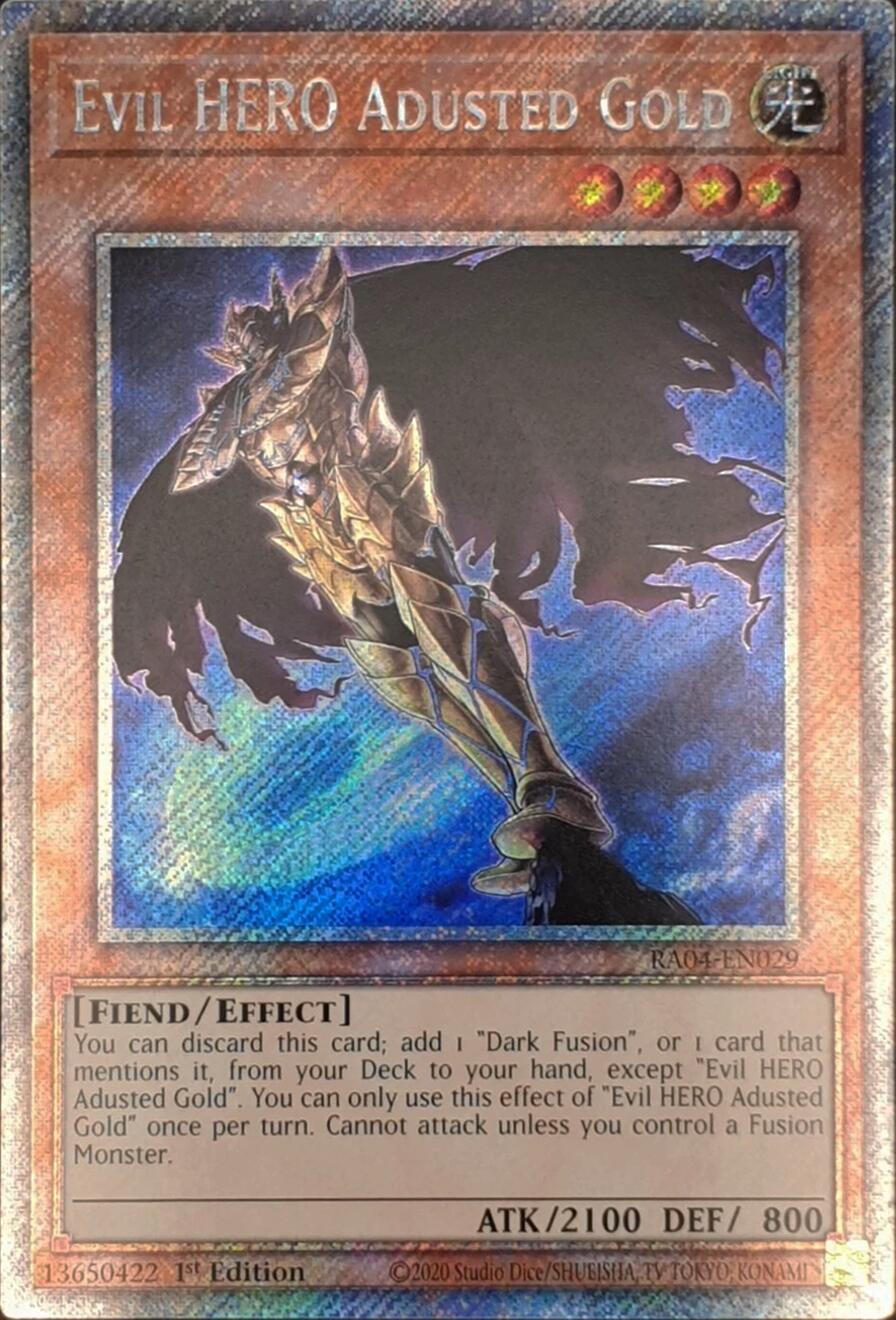 Evil HERO Adusted Gold (Platinum Secret Rare)