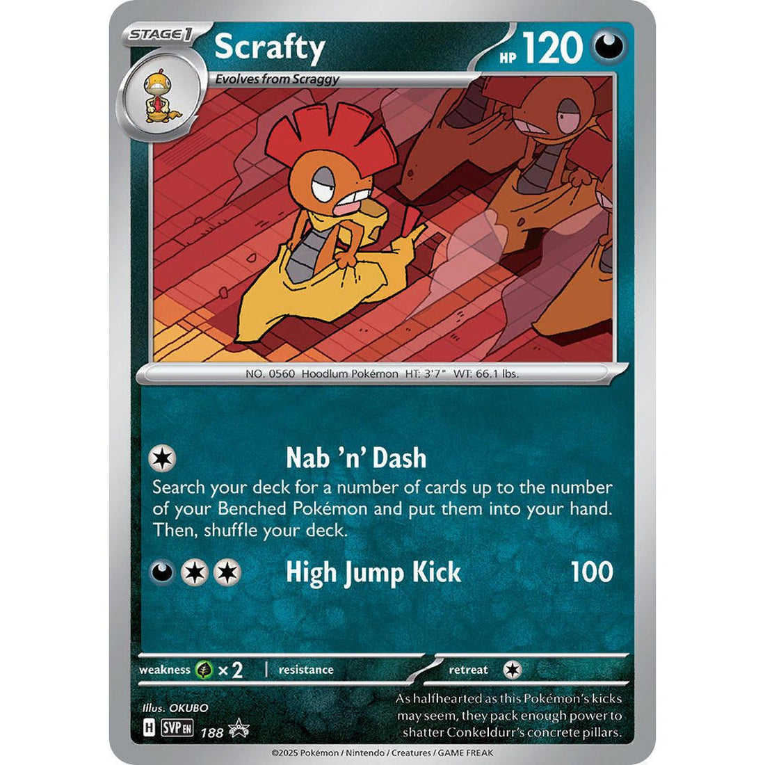 Scrafty - 188 (Cosmos Holo)