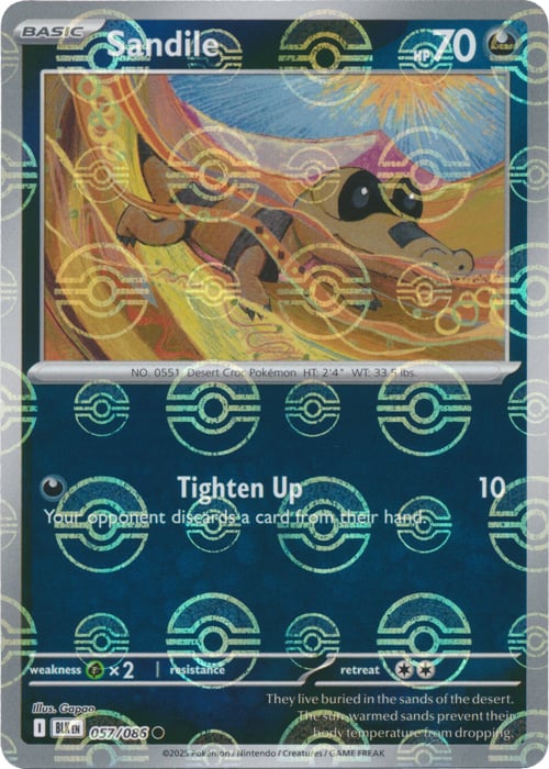 Sandile (Poke Ball Pattern)