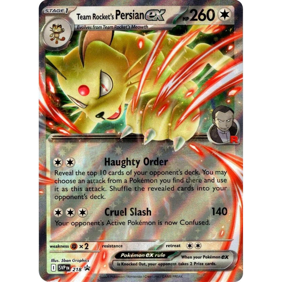 Team Rocket's Persian ex - 218