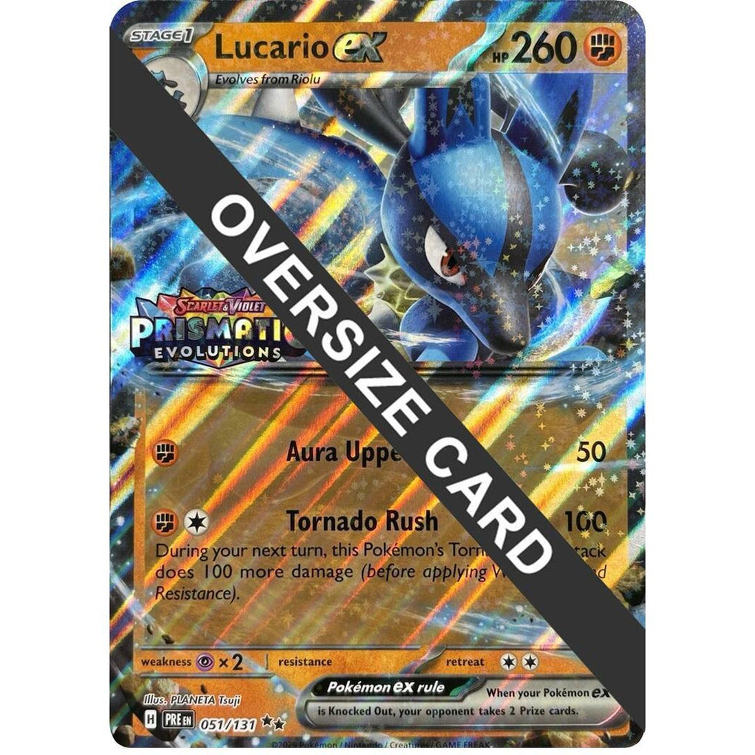 Lucario ex (Prismatic Evolutions Stamp)