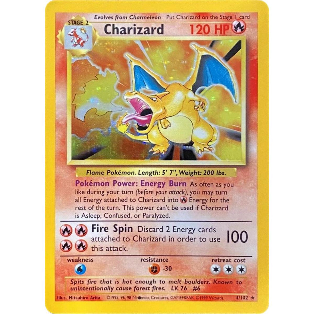 Charizard (Black Dot Error)