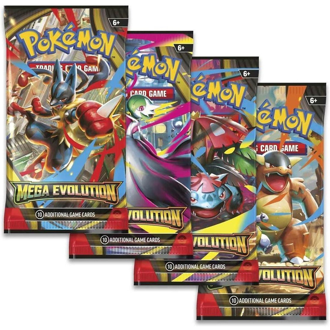Mega Evolution Booster Pack Art Bundle [Set of 4]