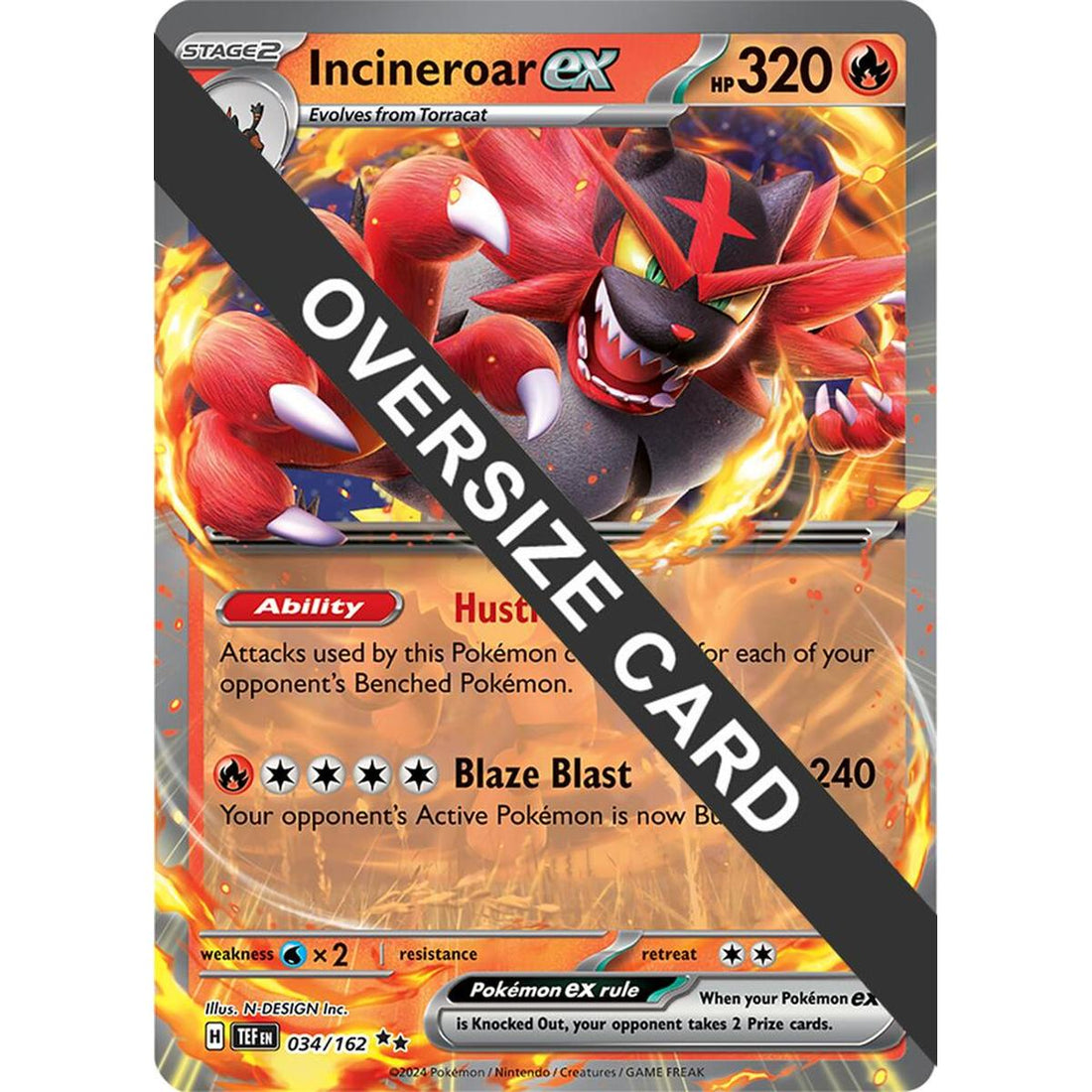 Incineroar ex - 034/162