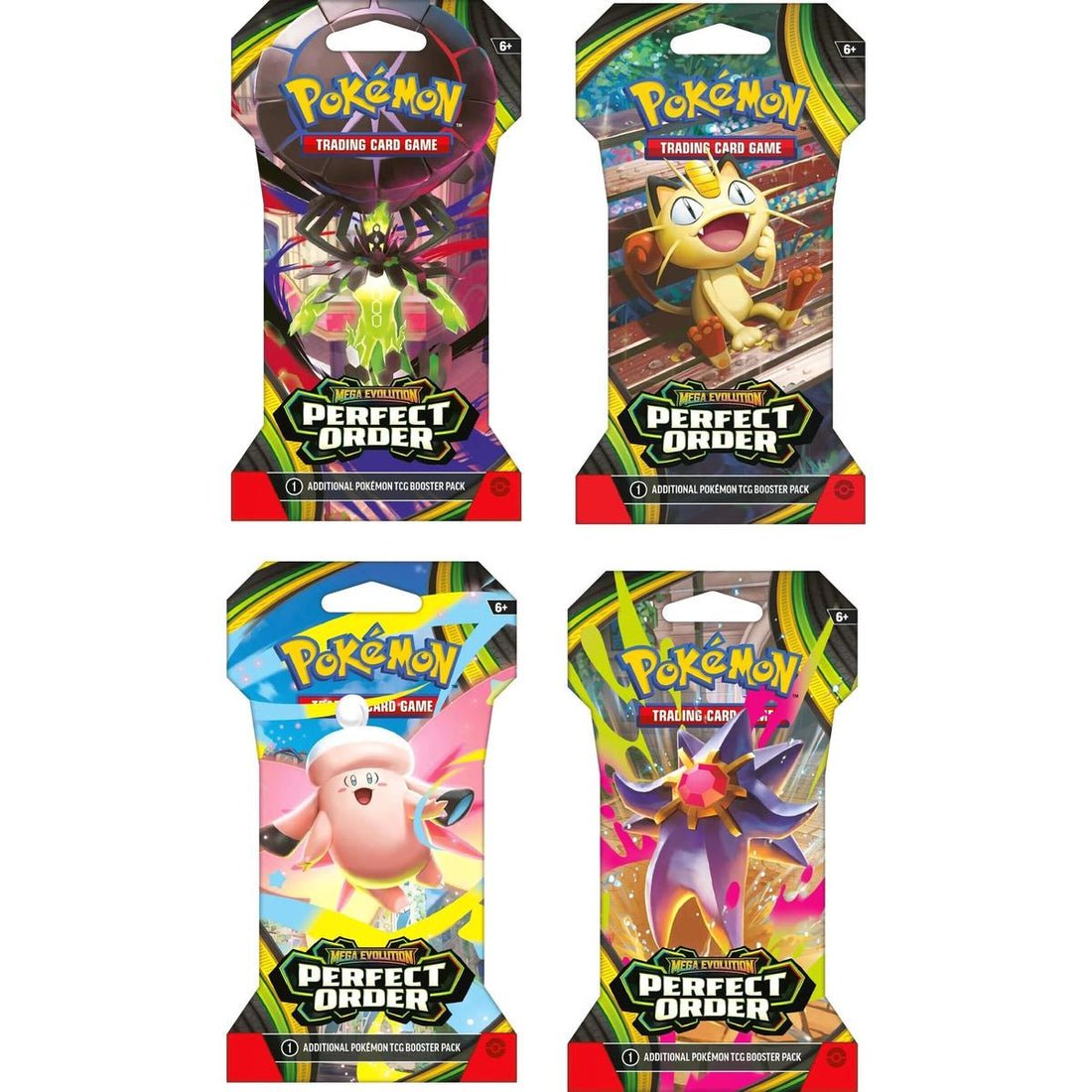 Perfect Order Sleeved Booster Pack Art Bundle [Set of 4]