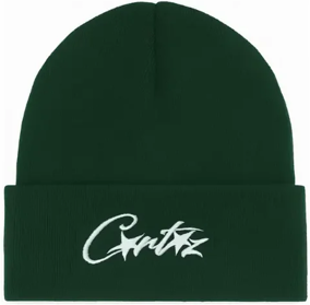 Corteiz Allstarz Folded Beanie Green
