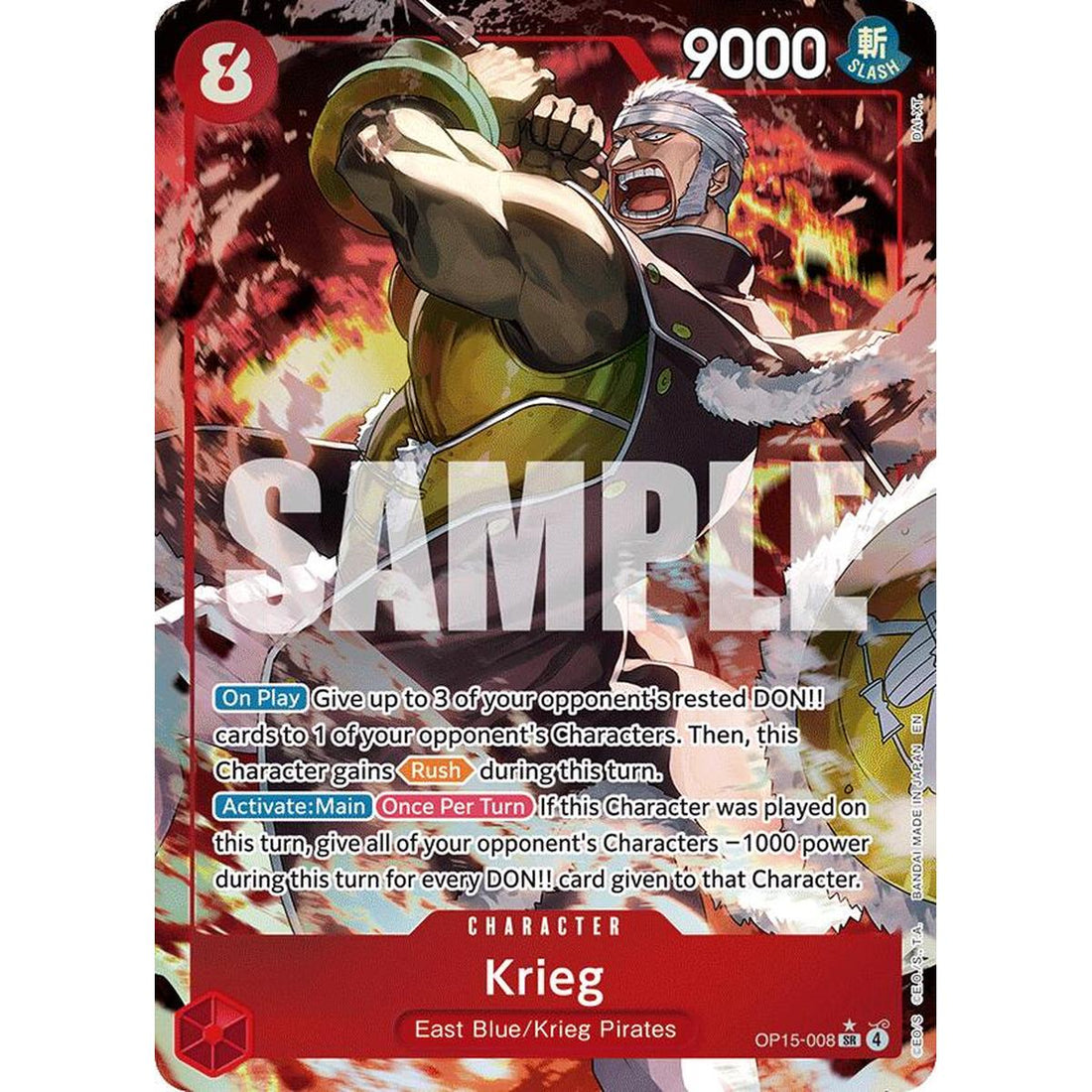 Krieg (OP15-008) (Alternate Art)