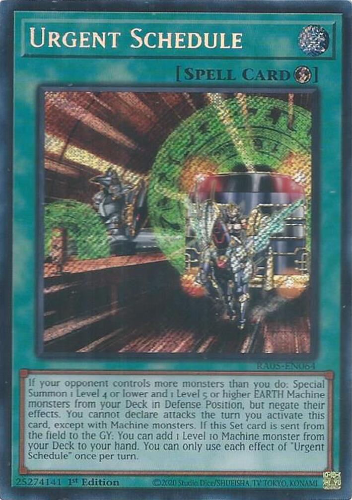 Urgent Schedule (Secret Rare)