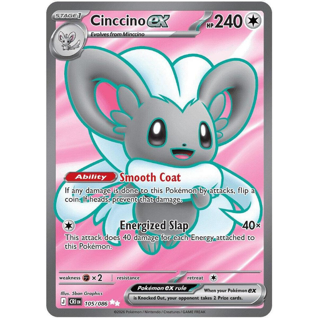 Cinccino ex - 105/086