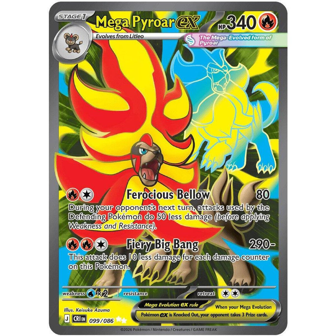 Mega Pyroar ex - 099/086