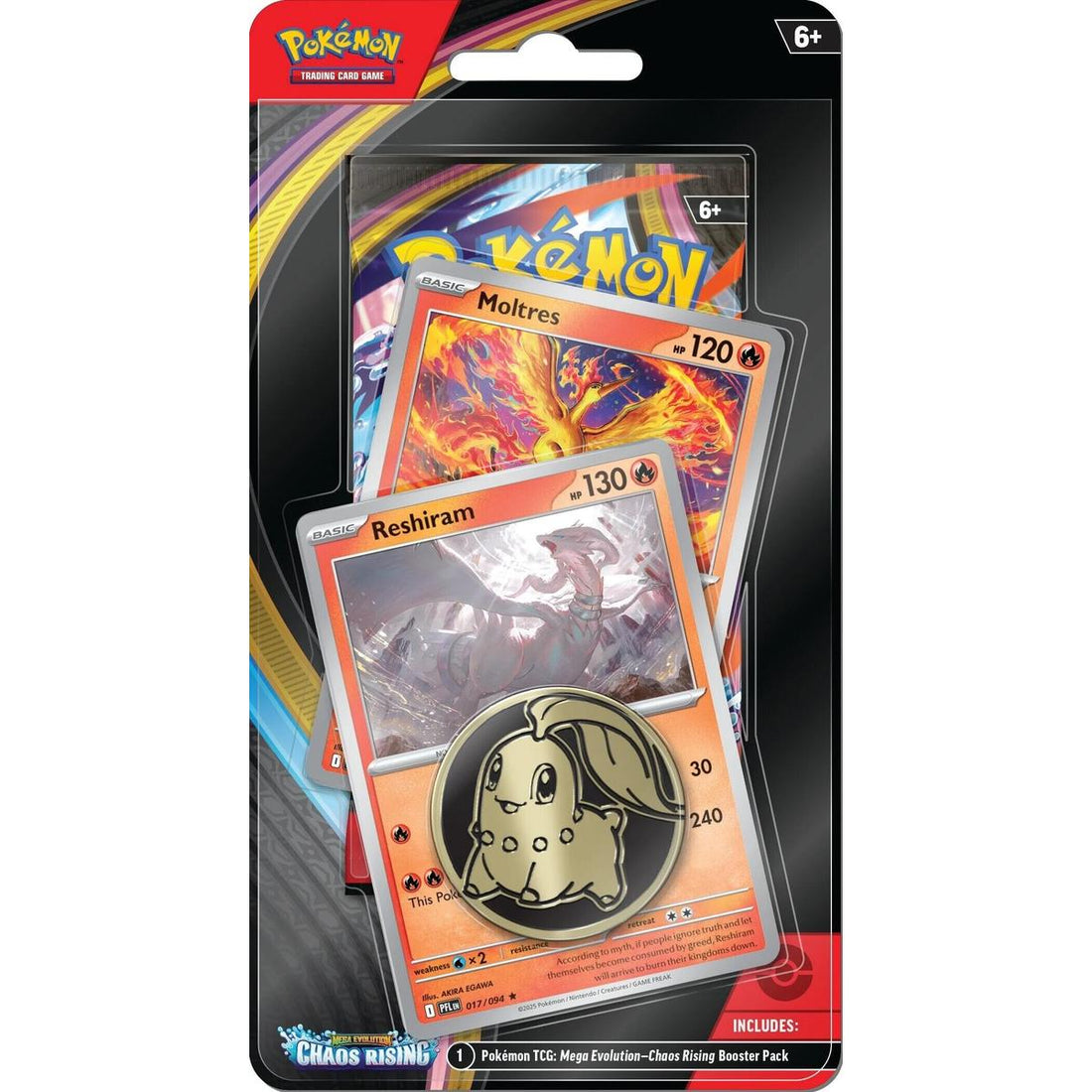 Chaos Rising Single Pack Blister [Reshiram/Moltres]