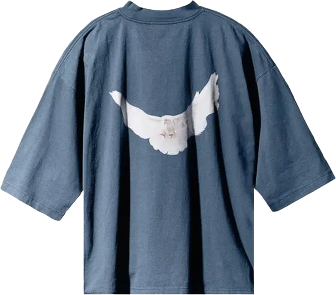 Yeezy Gap Balenciaga Dove 3/4 Sleeve Tee Navy