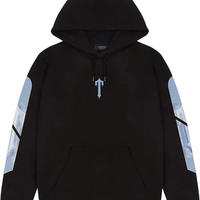 TrapStar Freeze Art Hoodie Black