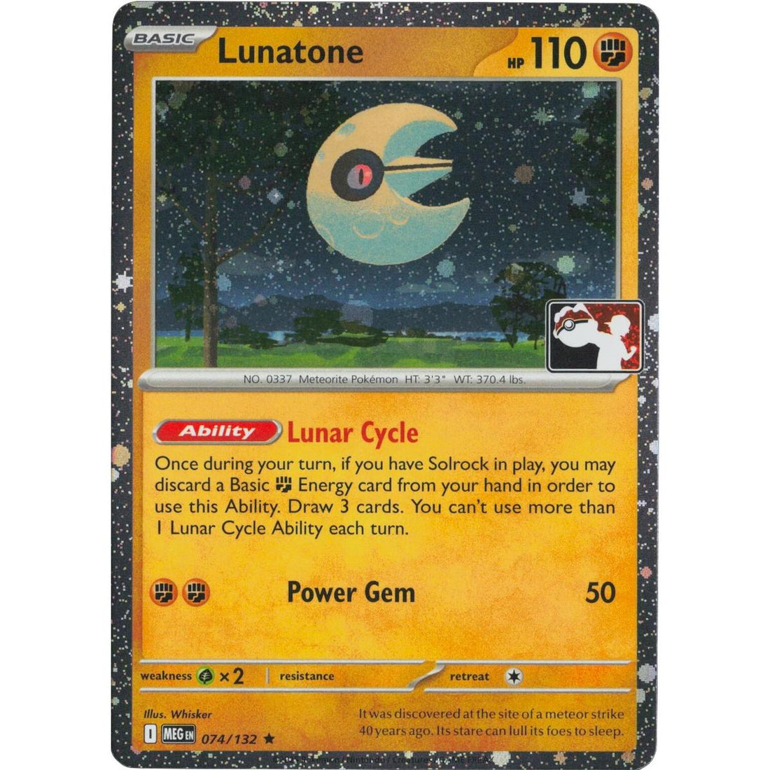 Lunatone - 074/132 (Cosmos Holo)