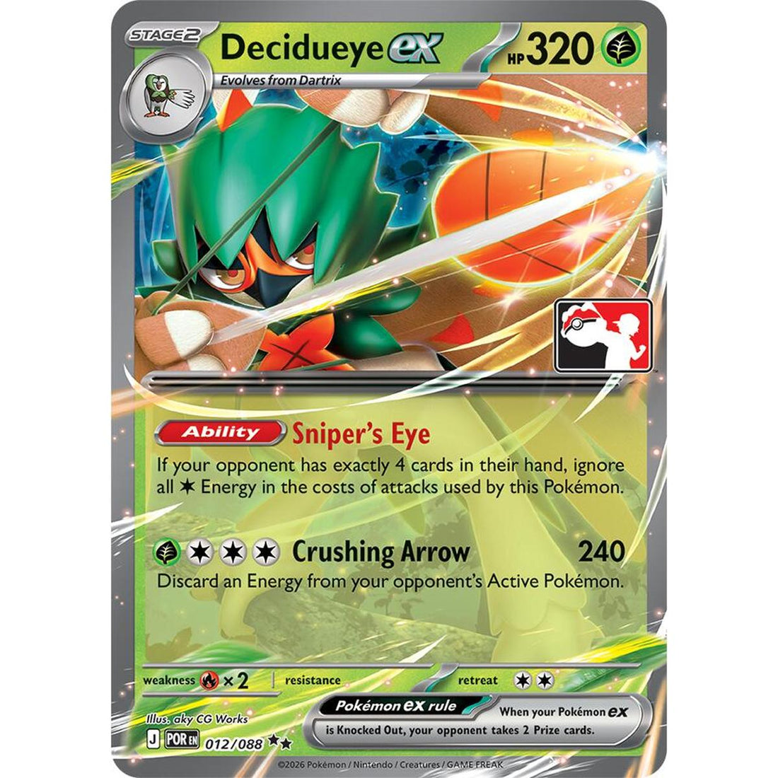 Decidueye ex - 012/088