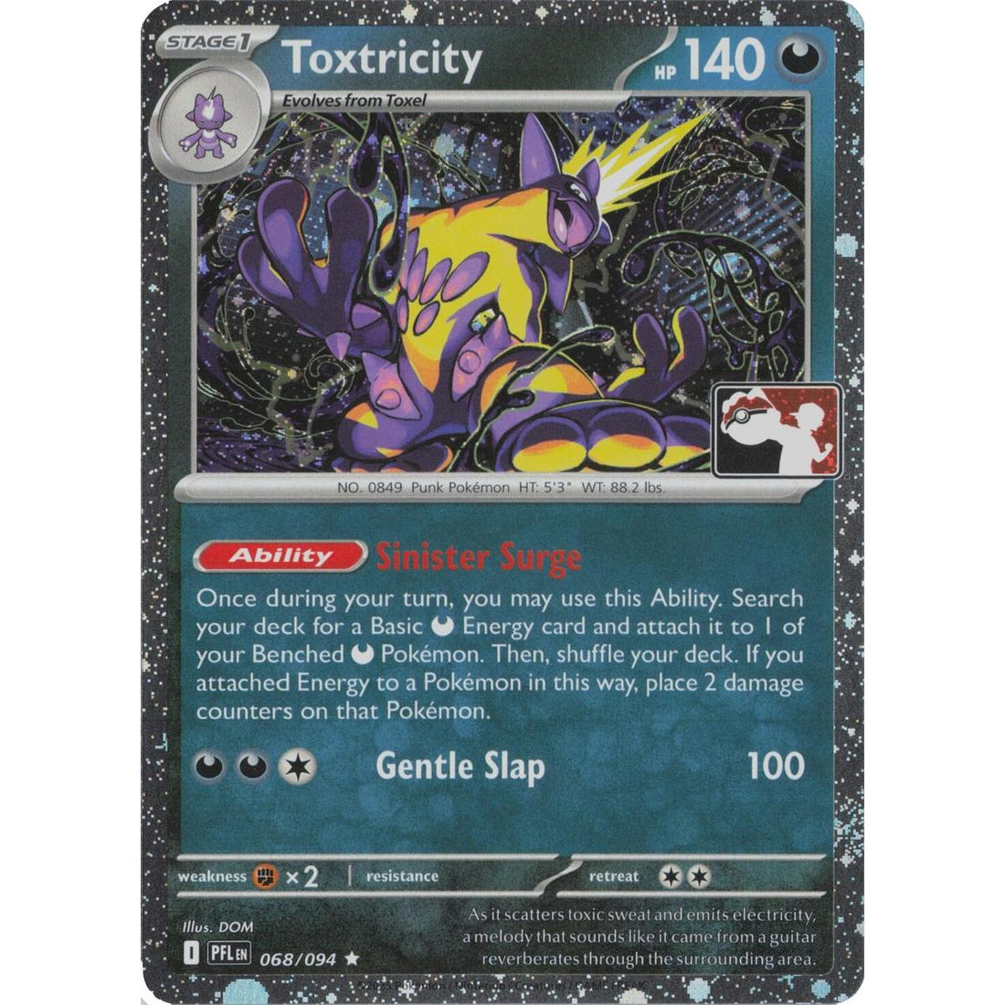 Toxtricity - 068/094 (Cosmos Holo)