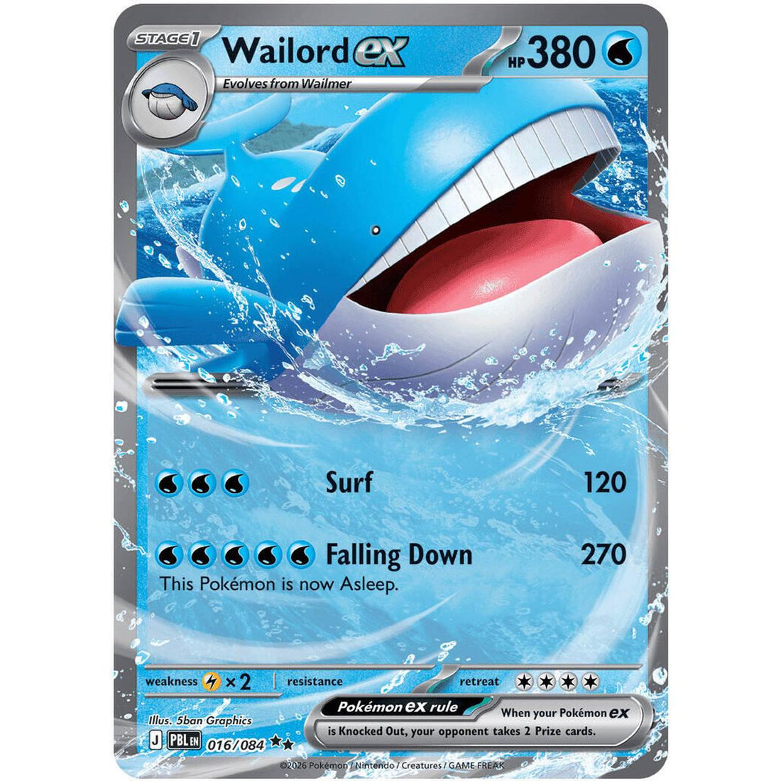 Wailord ex - 016/084
