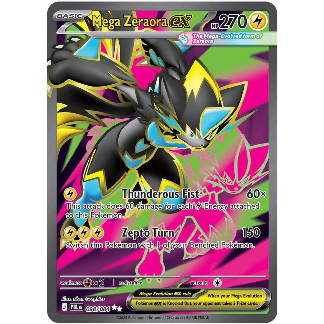 Mega Zeraora ex - 098/084