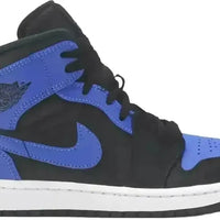 Jordan 1 Mid "Hyper Royal Tumbled Leather"