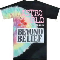 Travis Scott Astroworld Festival Run Tie Dye Tee Black