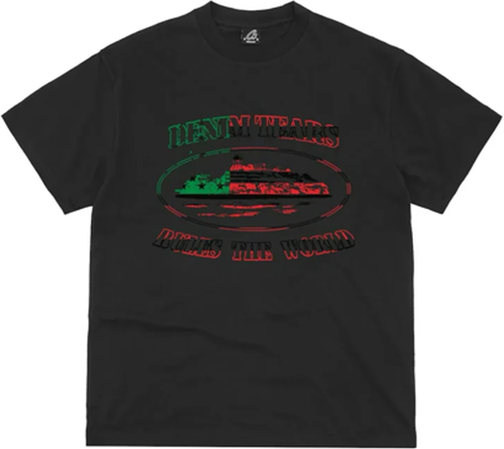 Corteiz x Denim Tears Cortears OG Alcatraz Tee Black
