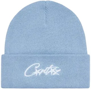Corteiz Allstarz Folded Beanie - Baby Blue