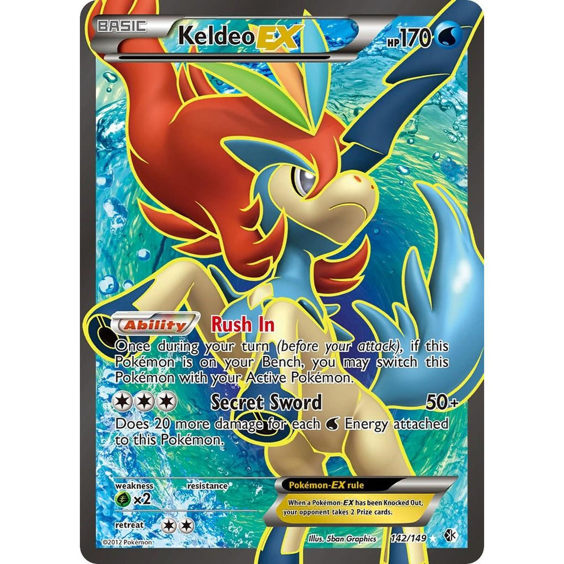 Keldeo EX (142 Full Art)