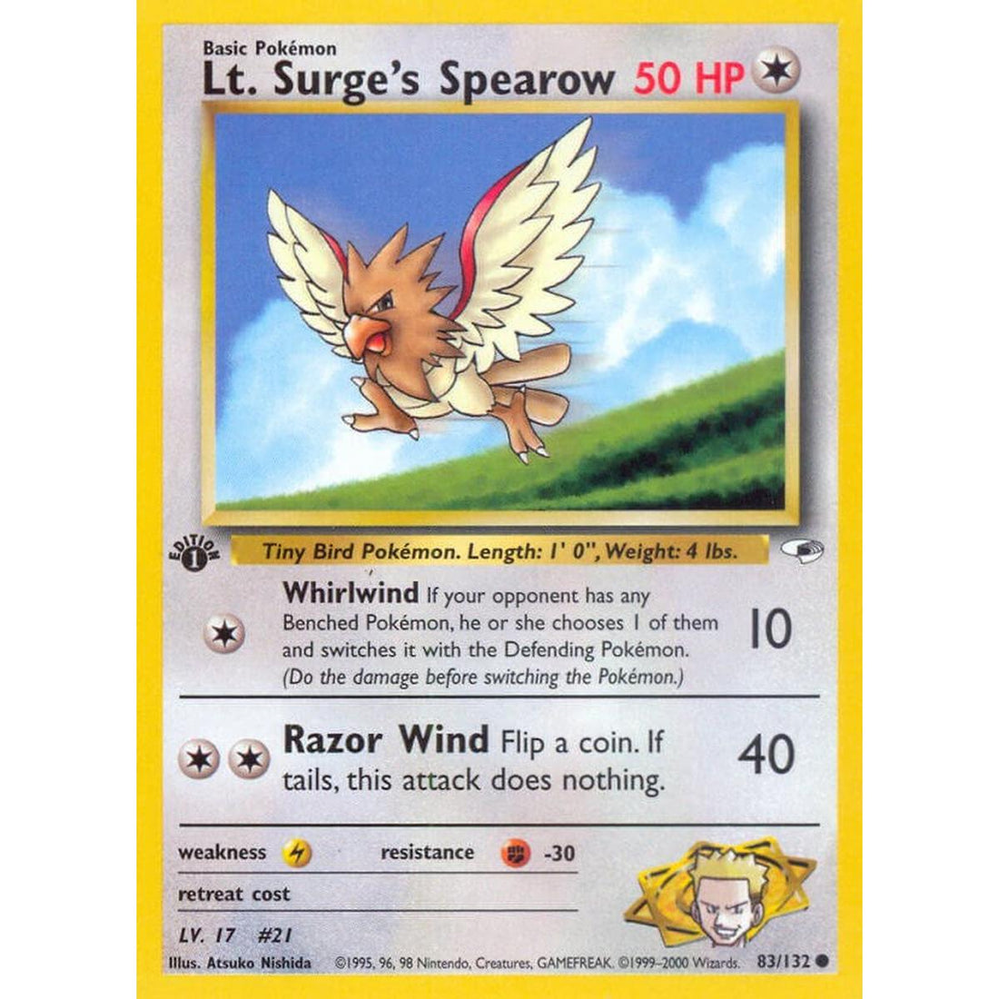 Lt. Surge's Spearow (83)