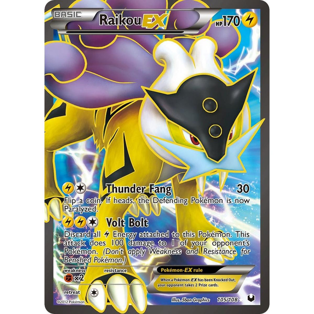 Raikou EX (105 Full Art)