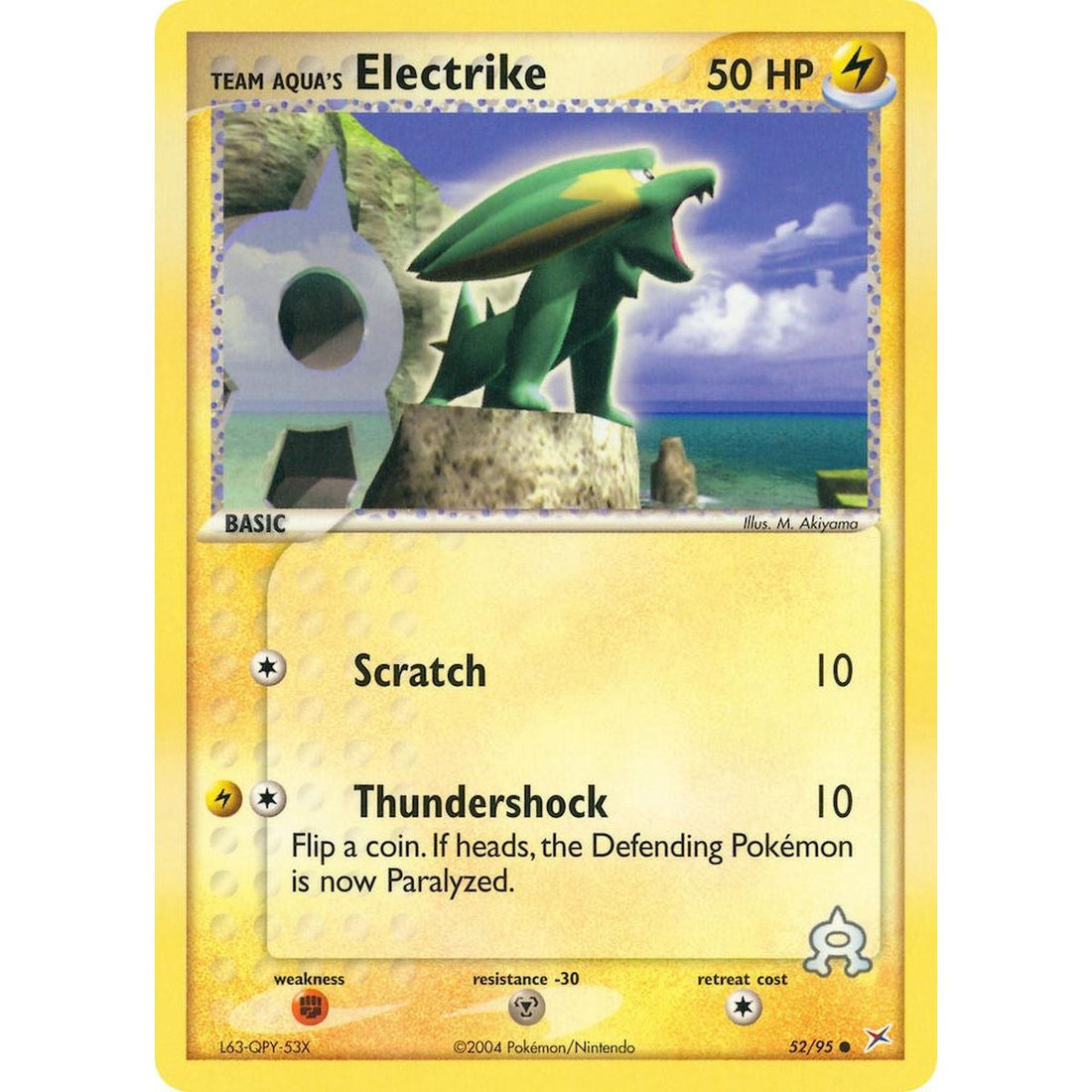 Team Aqua's Electrike - 52/95