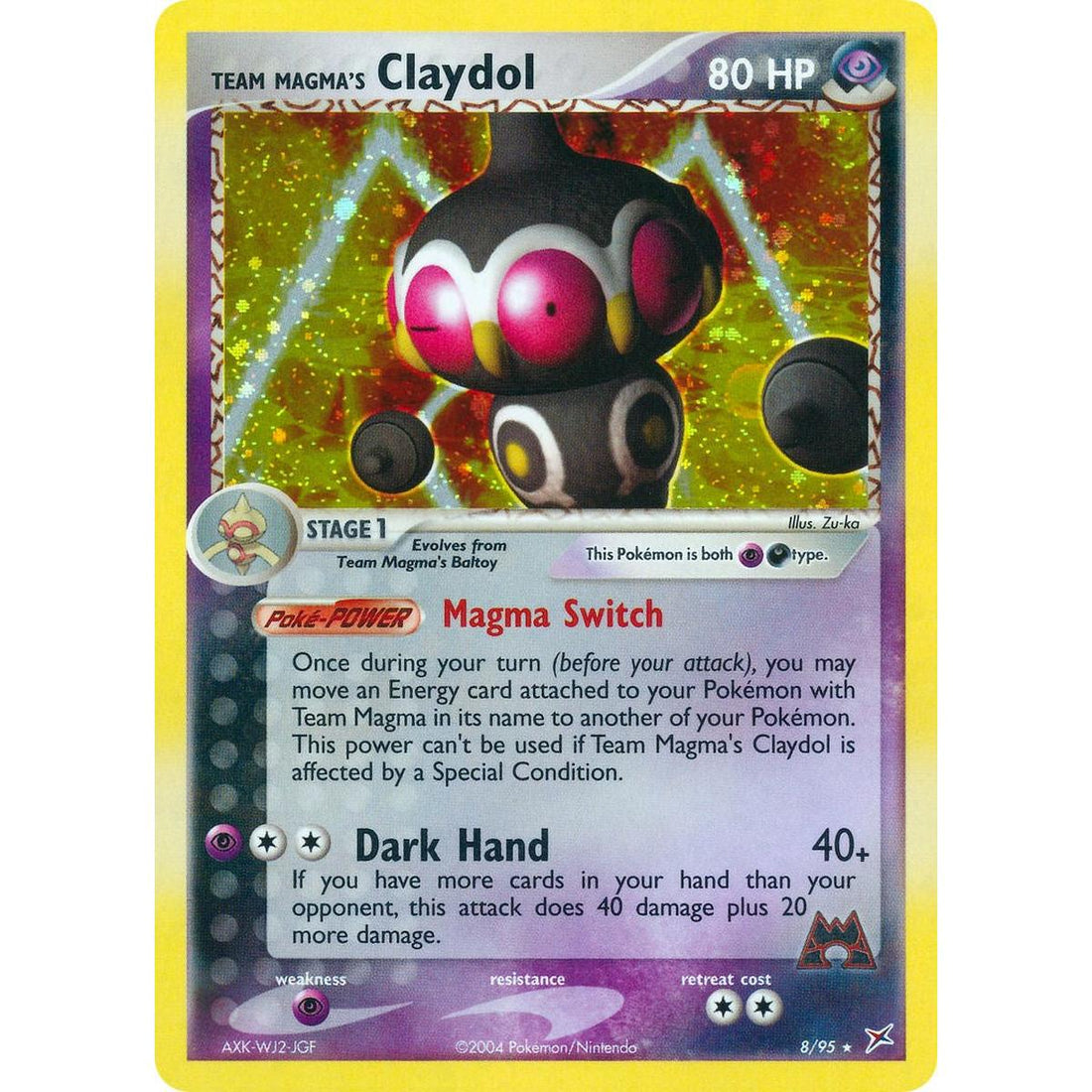 Team Magma's Claydol - 8/95