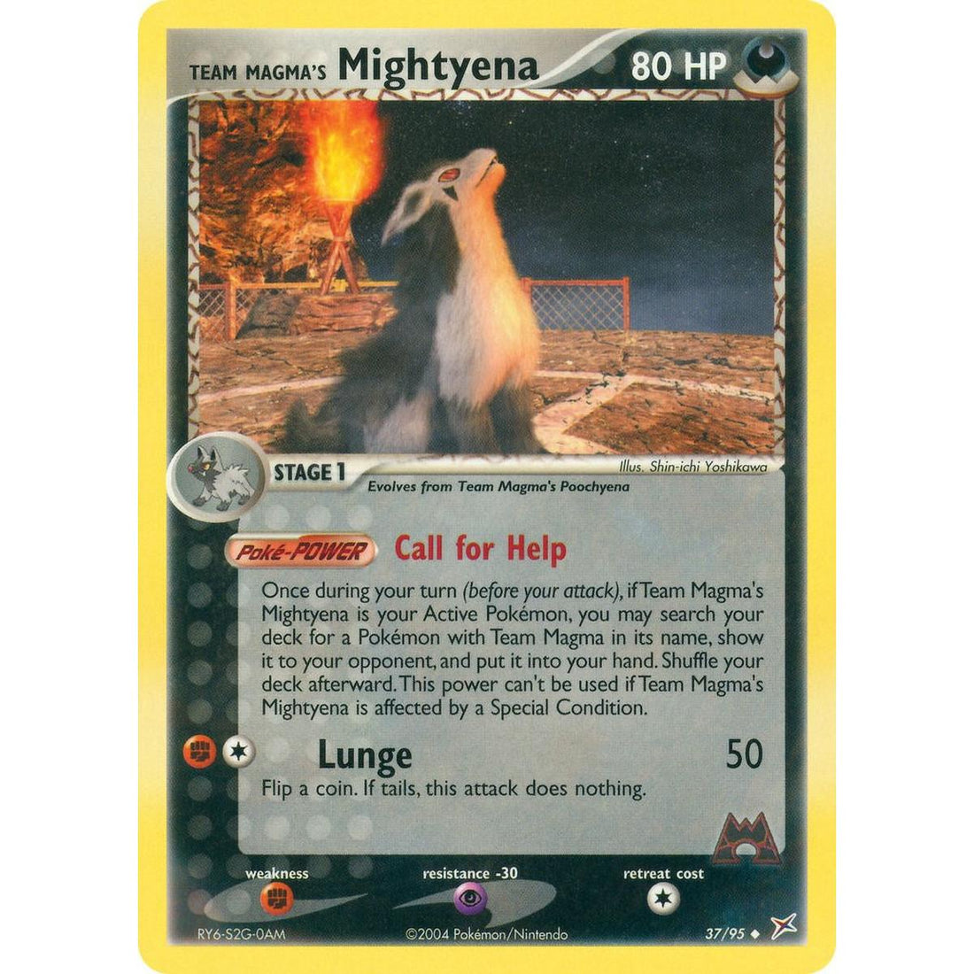 Team Magma's Mightyena - 37/95