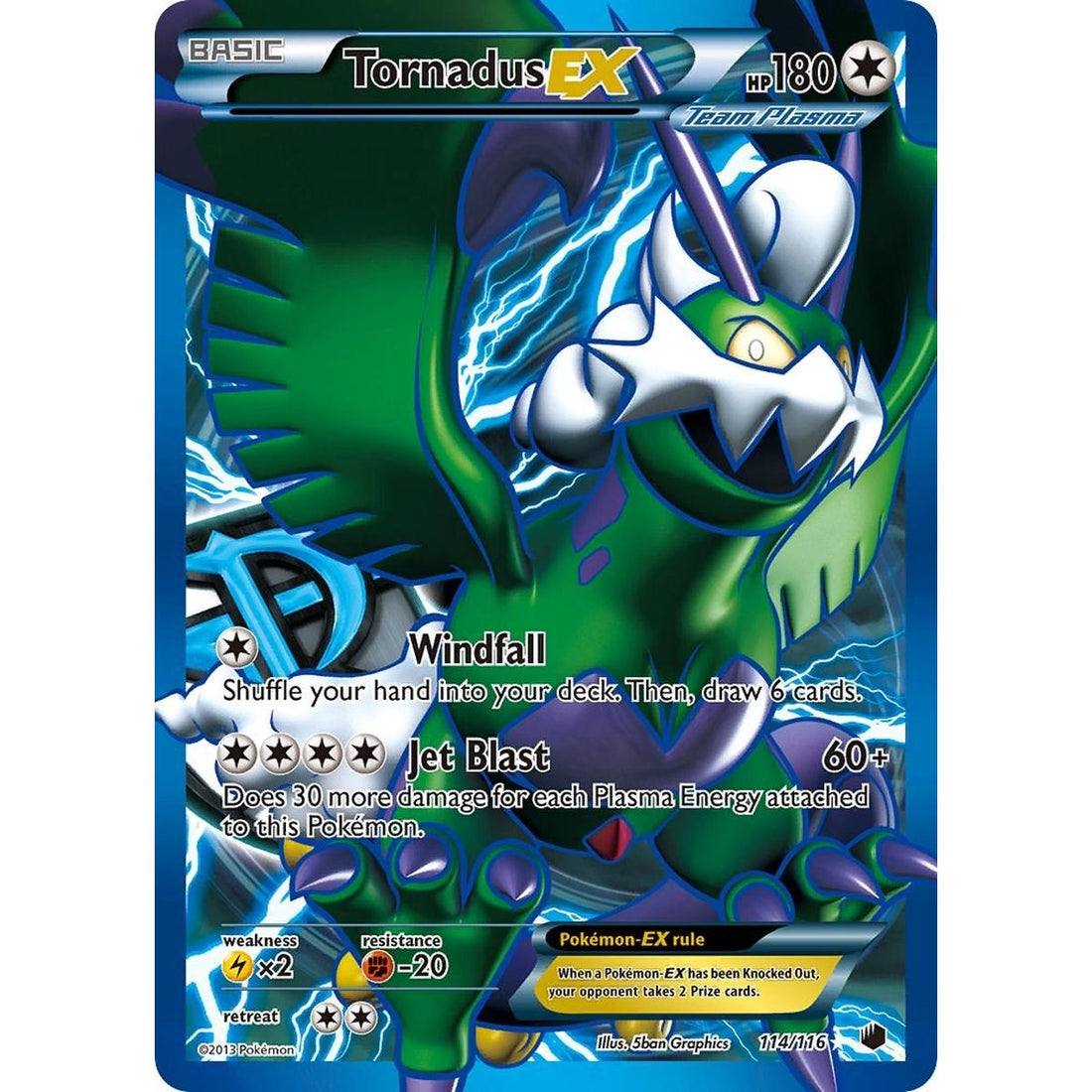 Tornadus EX (Team Plasma) (114 Full Art)