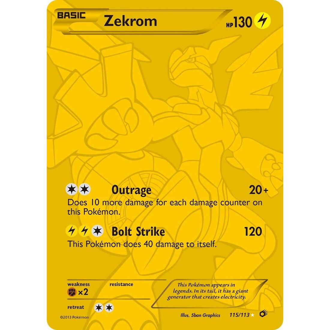 Zekrom (115 Full Art Secret Rare)